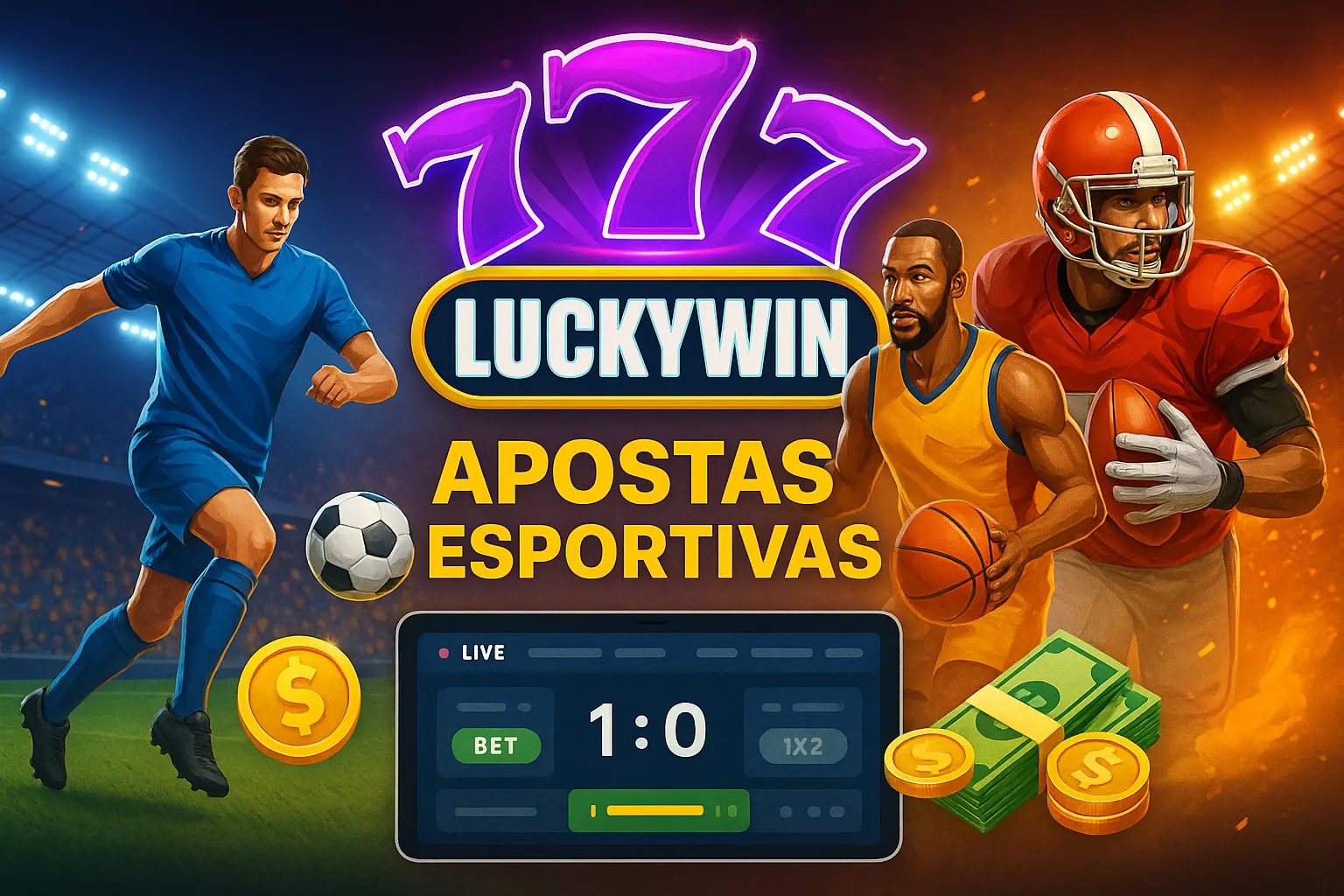 Aposte em apostas esportivas no cassino online LUCKYWIN777