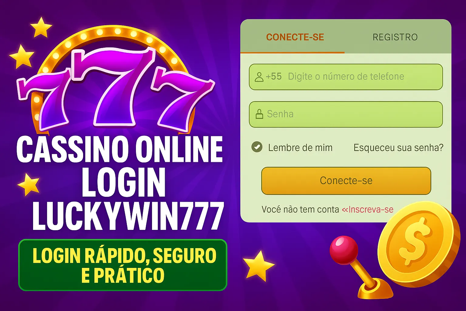 Login no Cassino LUCKYWIN777
